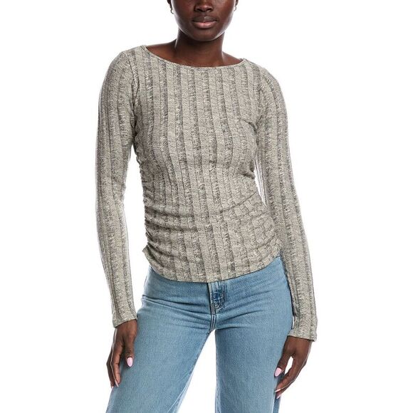 Project Social T Womens  Sanna Boat Neck Sweater, Beige - Picture 1 of 3